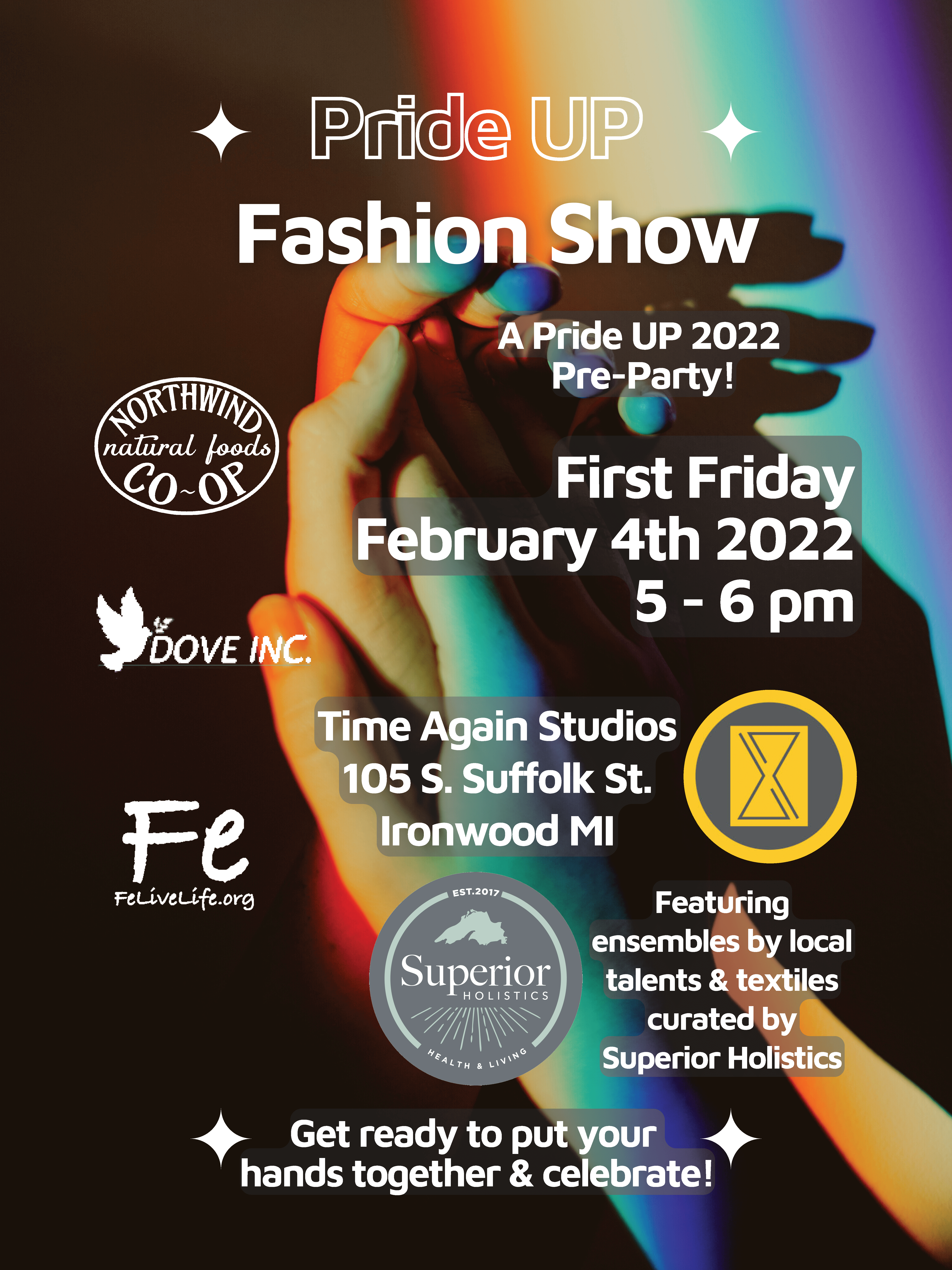 First Friday Pride UP Fashion Show Feb. 2022 (Poster 1.12.22)-min